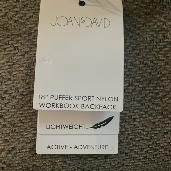 COPY - NWT Joan & David puffer backpack black light weight main image 4
